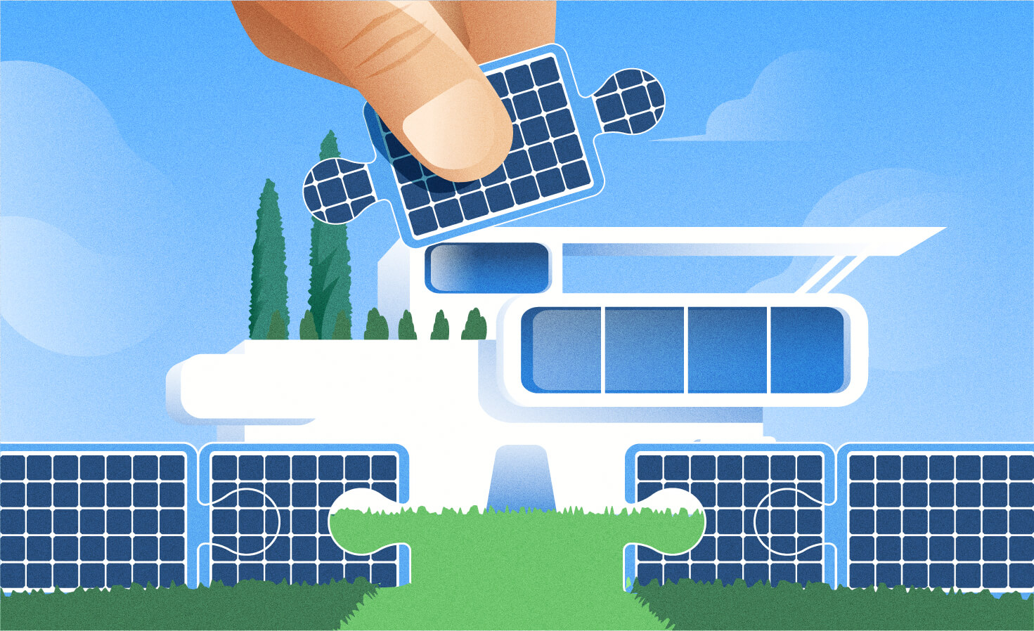 Der Solarzaun: Auch ohne große Dachfläche Strom erzeugen